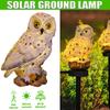 Solar Owl Ground Light LED Outdoor Courtyard Lamp Garden Light Waterproof Stake Light Pathway Decor Solar Patio Ground Lantern