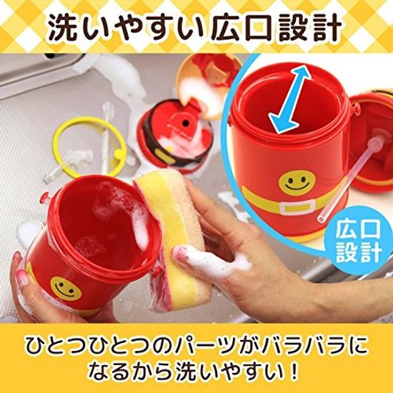 Термобутылка Anpanman с трубочкой, вырезанная, 400 мл (новая модель)
