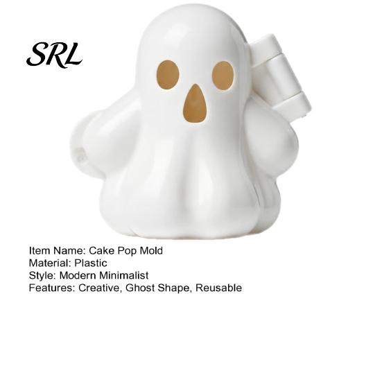 Halloween Party Favors Ghost Cake Pop Mold, Reusable Silicone Baking Mold for Treats And Dessert Decoration Tools Spooky Themed Desserts, Easy Release