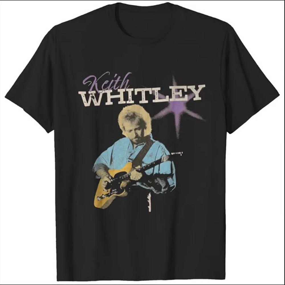 New! Keith Whitley Cotton Black Shirt Unisex Tour S to 5XL Unisex T-Shirt
