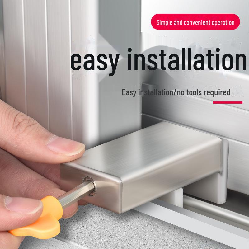 Замок безопасности для детей из алюминиевого сплава для раздвижных окон и дверей