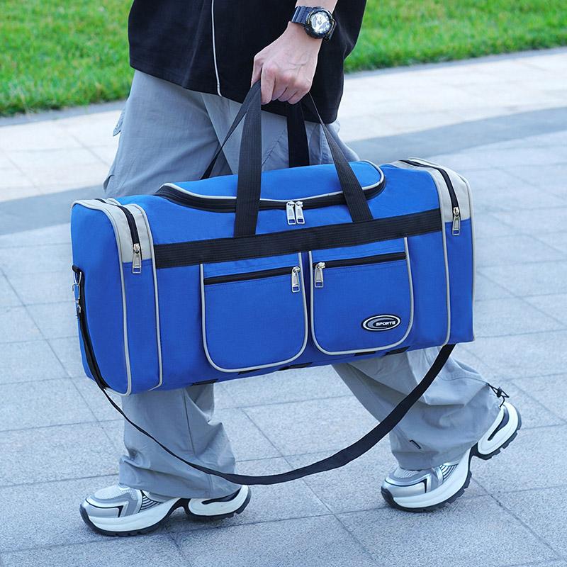 Водонепроницаемая складная дорожная сумка большой вместимости для ручной клади, для путешествий на короткие расстояния, многофункциональная багажная сумка, легкая сумка для хранения, снижающая нагрузку