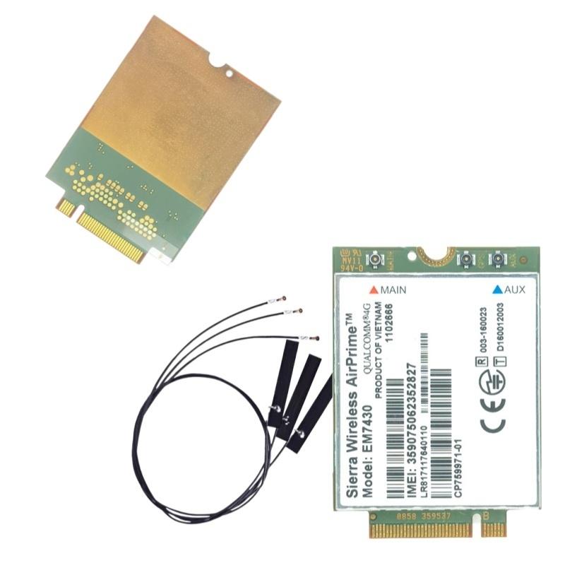 1 Комплект 4G Карты 300 Мбит/с WWAN Беспроводной Em7455 1103582 FDD/TDD LTE Cat6 NGFF M.2 4G Модуль Для Ноутбука и 4G Роутера