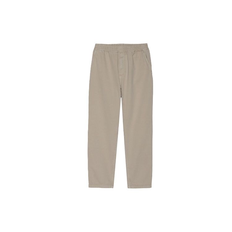 Carhartt WIP Однотонные брюки прямого кроя с высокой талией Классическая бирка с логотипом Широкие рабочие брюки Мужская одежда I029919-G1-GD