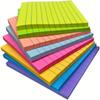 8set 400 Sheets Self-adhesive Sticky Notes with Fluorescent Markers In 8 Vibrant Colors