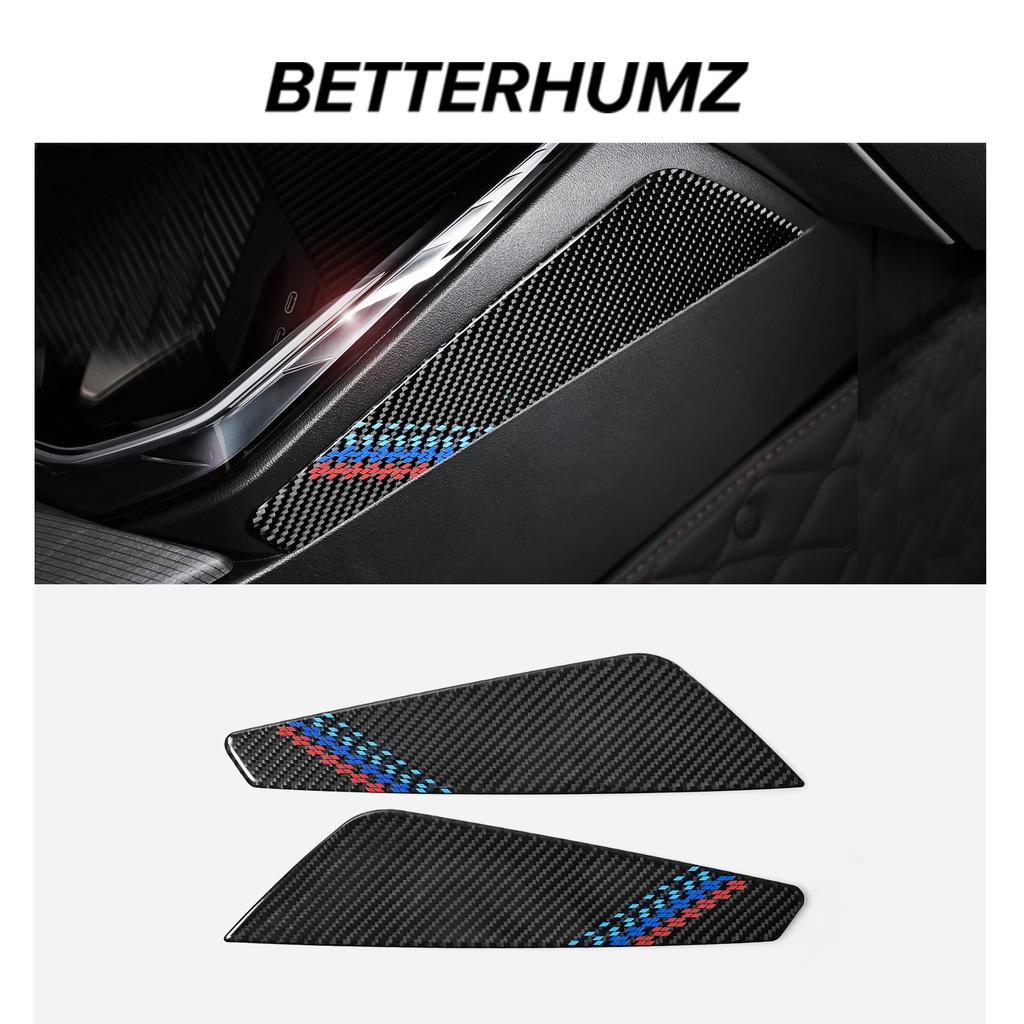 Для BMW X3 G45 G48 2025 2026 Накладка-стикер на боковую панель центральной консоли (для колена/ноги) из настоящего карбона, аксессуары для декора интерьера автомобиля OX6