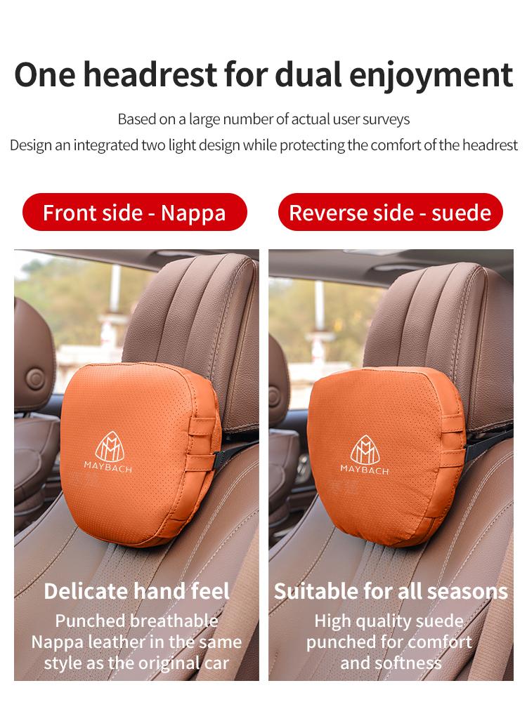 For Maybach S Class S400 S450 S480 S500 S580 S650 S680 GLS480 GLS600 Car Headrest Neck Support Neck Pillow Seat Waist Cushion