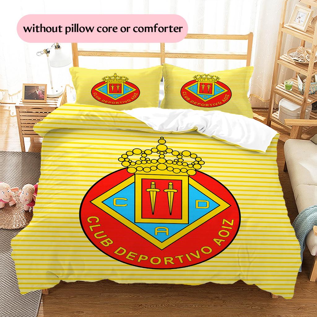 CD Aoiz Pattern Bedding Quilt Set Home Decoration Gift (1 * duvet cover + 2 * pillowcase without core)