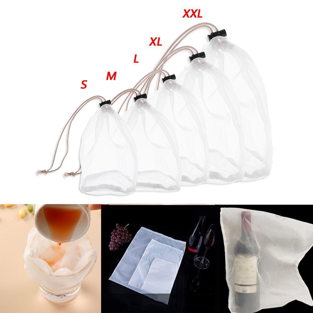 Purpose Food Special Colander Nut Milk Bag Cheese cloth Coffee Filter Nylon Fine Mesh Wine Strainer