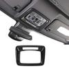 Carbon Front Top Light Control Eye Glass Door Cover Trim for Chevy Silverado 19+