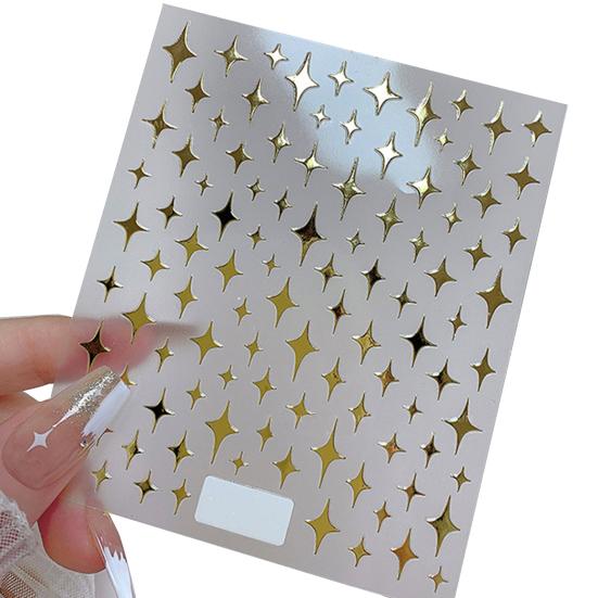 Самоклеящиеся наклейки для ногтей Shining Star для девочек - Легкое DIY украшение