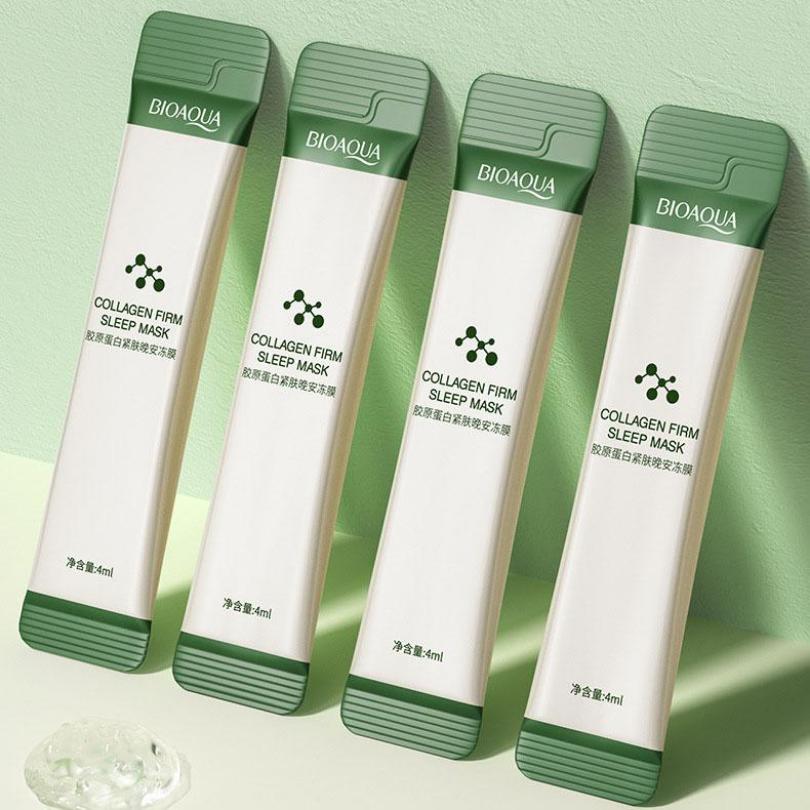 Bioaqua Коллагеновая укрепляющая маска Подтягивающая маска Уход за кожей Желе Ленивая маска Увлажняющий гель Увлажняющая сыворотка Сужение пор