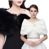 Ticken Warm Plush Shawl Bride Shoulder Fake Collar Rabbit Fur Scarves  Scarf Accessories