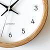 KATOMOKU Muku Clock 13 Oak Wall Clock Continuous Second Hand km-130OARC 220mm (Radio Clock)