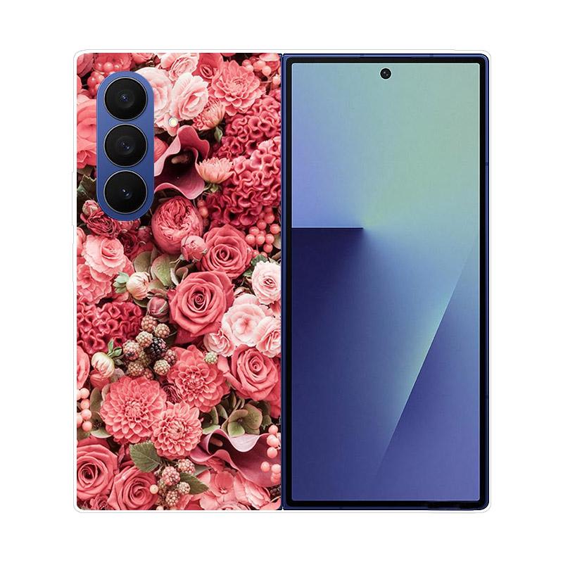 Для Samsung Galaxy Z Fold 7 6 5 4 3 2 Чехол Прозрачная Защитная Задняя Крышка Жесткий ПК Корпус Для Samsung Z Fold7 Fold6 Fold5 Чехол