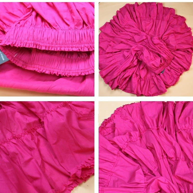 Женские длинные юбки ярких цветов, хлопковая Falda, женская повседневная пляжная юбка макси в богемном стиле с оборками