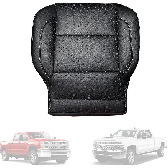 Driver Side Bottom Leather Seat Cover Perforated FRSD0307DBGL Fit for Chevy Silverado 1500 2500 HD 3500 HD Tahoe Sierra LTZ 2014-2019 - Left or Right