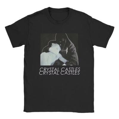 Новые футболки Crystal Castles для мужчин и женщин, с круглым вырезом, хлопковые, с коротким рукавом, для электронной музыки, оригинальные летние топы