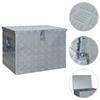 VidaXL Aluminum Box 610x430x455 Mm Silver