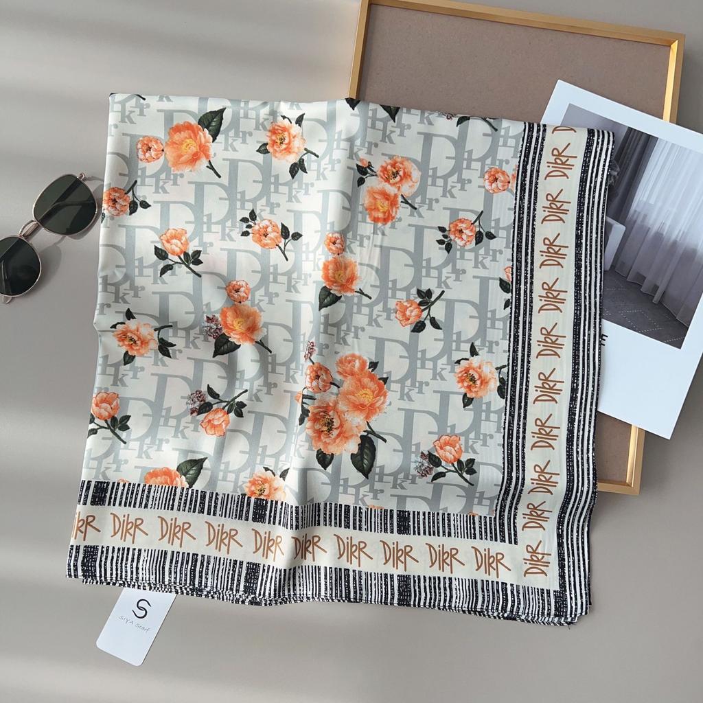 90 см квадратный большой квадратный шарф Four Seasons, роскошная декоративная рубашка, профессиональный платок, повязка на голову, солнцезащитный платок