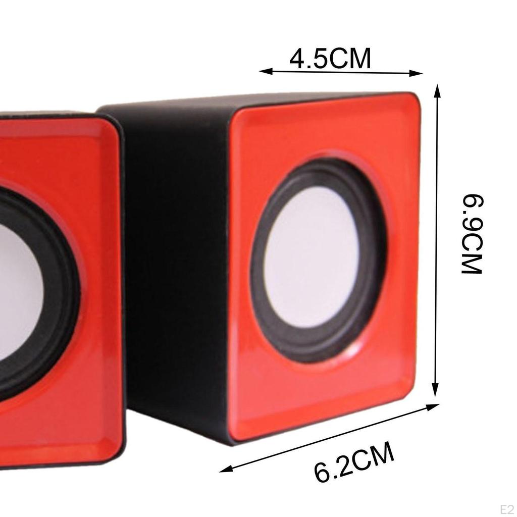 Compact Desktop Speaker System with Customizable Volume Control for Computers And Laptops