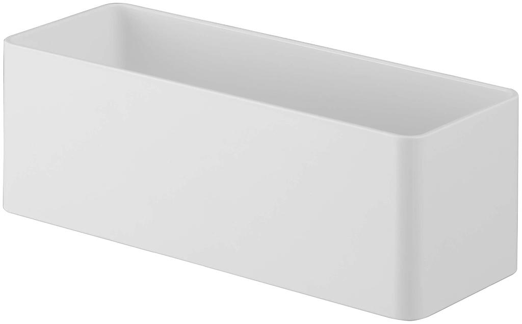 Yamazaki Jitsugyo 5966 Film Hook Rack W18 White Approx. W18 X D7.5 X H6cm MIST Floating Bulk Storage Washroom Storage Kitchen Storage