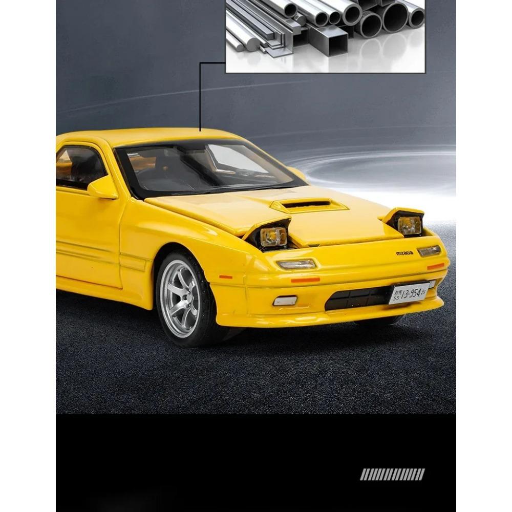 1/32 Mazda RX-7 литая модель автомобиля из металла спортивные транспортные средства модель высокая имитация звука и света коллекция детская игрушка подарок