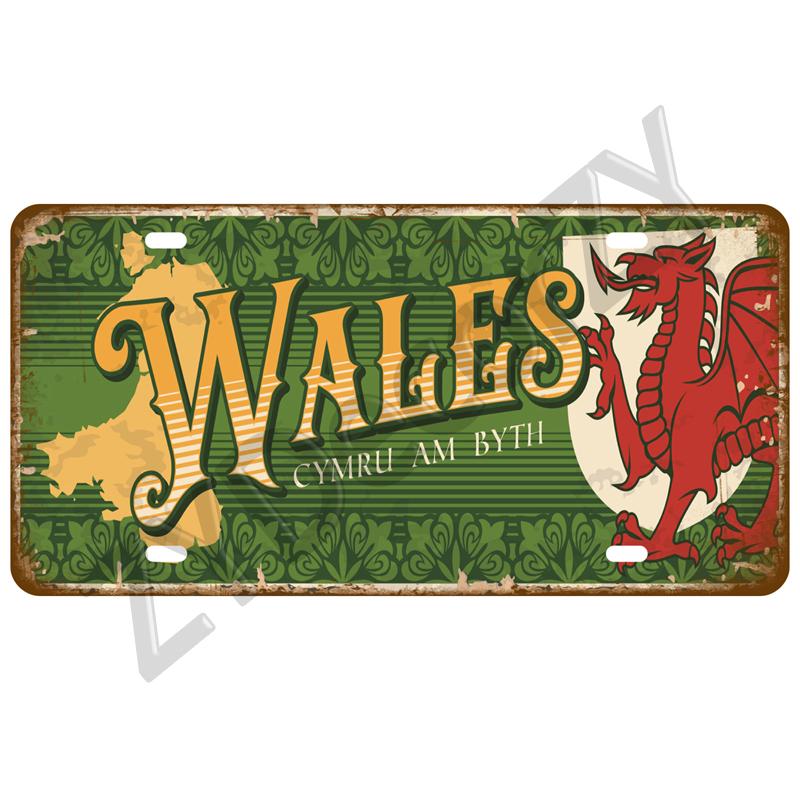 Plaque Israel Spain France Home Metal Sign Germany Craft Bar Decor Tin Sign USA Country Flag Tinplate Plate For Wall Restaurant