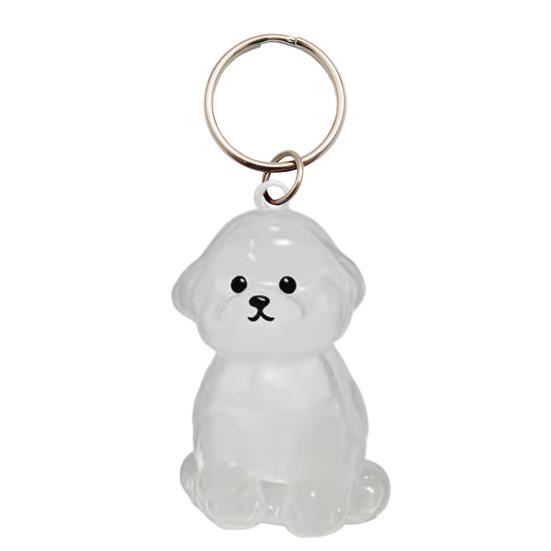 Keychain Pet Style Collect Pet Hair Transparent Pendant Keyring Bag Pendant Key