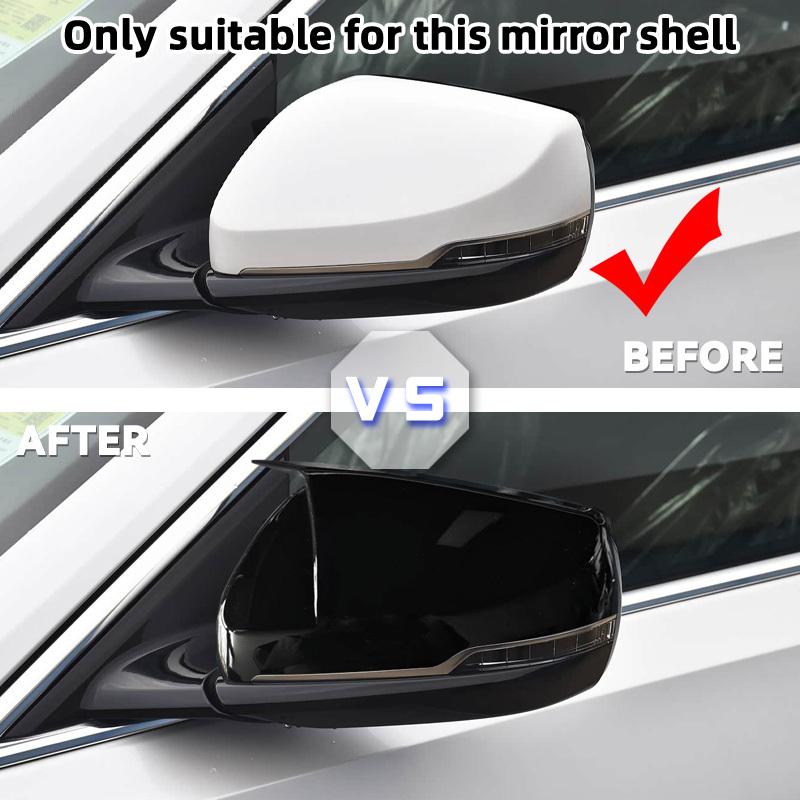 For US Version Cadillac CT5 CT6 2024 ABS Car Rearview Side Mirror Cover Wing Cap Door Trim Adhesive Sticker