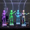 3D-печатный танцующий скелет Аквариумный аэратор Реалистичный подвижный скелет Аквариумный аэратор Подарок-розыгрыш