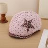 Polka Dot Newsboy Cap Leopard Baseball Hat New Denim Beret Hat  Streetwear