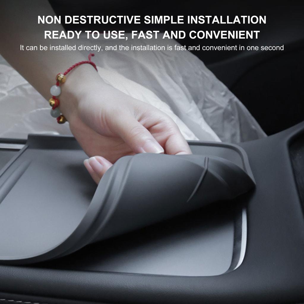 For To Tesla Model Y Central Control Silicone Anti-slip Pad Y Modified Accessories Central Control Protection Film Accesorios