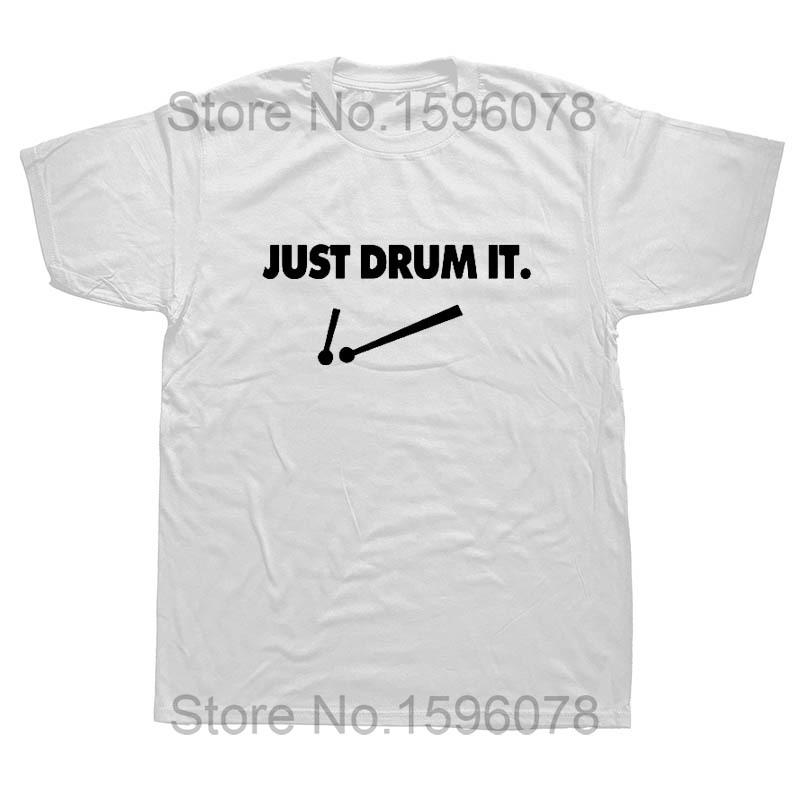 Крутые Барабаны Барабанщик Рок-н-ролл Саркастичные Смешные Графические Хлопковые Футболки с Коротким Рукавом Новинка Футболка с Круглым Вырезом