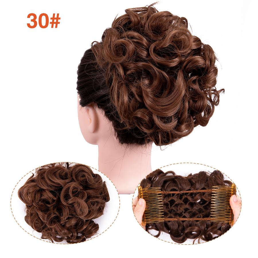 Грязная расческа на заколке для волос в виде пучка, 1 шт., взлохмаченная прическа, наращивание волос, пучок, вьющиеся шиньоны, резинки для волос для женщин и девочек