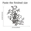 Butterfly Flower Bathroom Toilet Laptop Wall Decals Sticker Home Decoration Switch Sticker Tv Background Wall Decorative Paper
