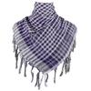 Shemagh Desert Scarf Colorblock Houndstooth Pattern Arab Keffiyeh Shawl Wrap with Tassels Scarves Bandana Head Wraps