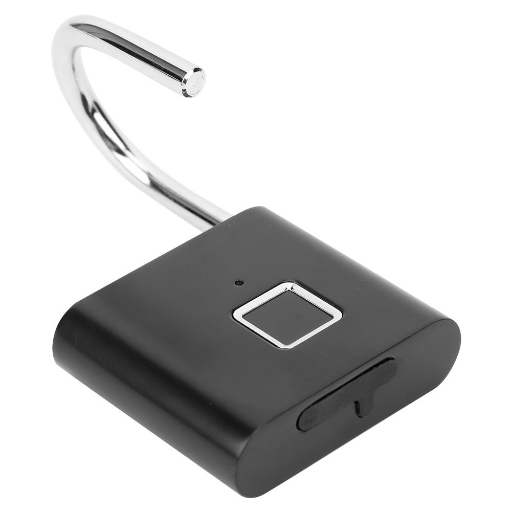 Умный замок с отпечатком пальца USB Перезаряжаемый Светодиодный замок безопасности для рюкзака Багажа Шкафчика