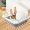 Складная посуда Поднос для сушки посуды Органайзер для сушки посуды Подставка для сушки посуды над раковиной Поднос для хранения на кухне