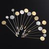 10pcs/set New Jewelry Making Diy Craft Pin Cabochon Tray Cameo Brooches Accessories