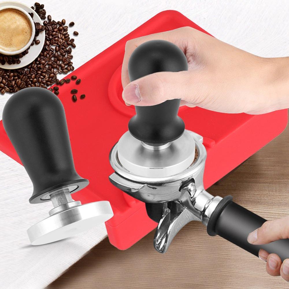 Spring Loaded Espresso Tamper Flat Base Beans Press Tool Hand Tamper  Coffee Making