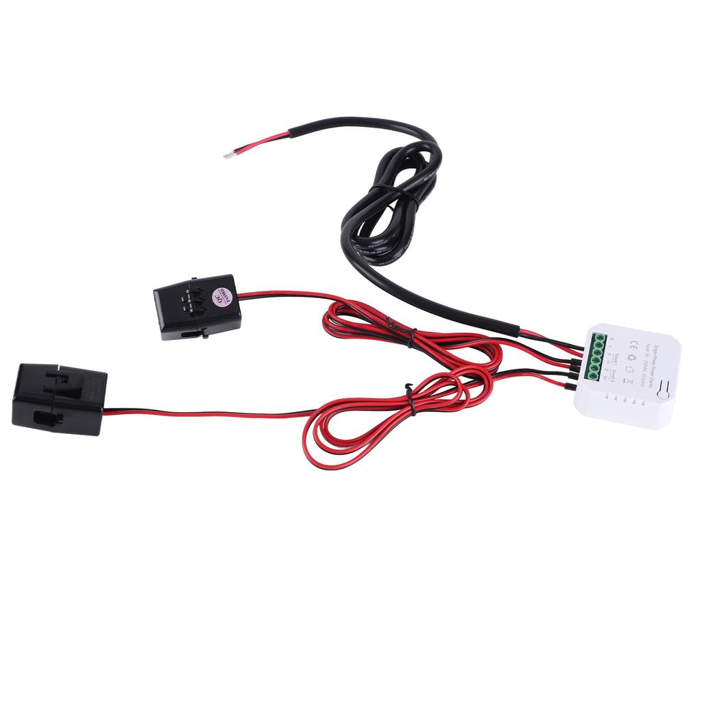 Однофазный счетчик электроэнергии WiFi с зажимом для измерения потребляемой мощности для Tuya 90‑250 В переменного тока