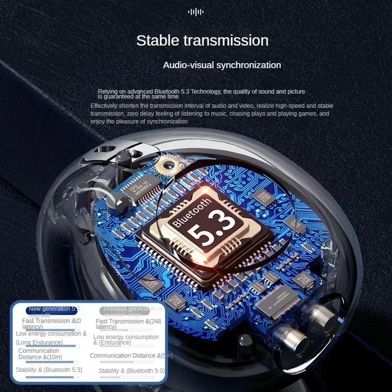 НОВЫЕ беспроводные наушники Bluetooth 5.3 с костной проводимостью T75 Clip Ear Гарнитура с шумоподавлением для музыки HD Call Sports Gaming Наушники