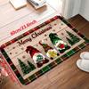 VIKAMA1/2PCS Christmas Kitchen Floor Mat Christmas Gnome Balcony Hallway Bedroom Carpet Home Decor Indoor Outdoor Welcome Mat