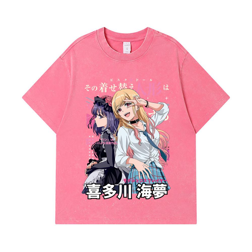 275 GSM Washed T-shirts 100% Cotton My Dress-Up Darling V1 Print Unisex Heavy Cotton T Shirt