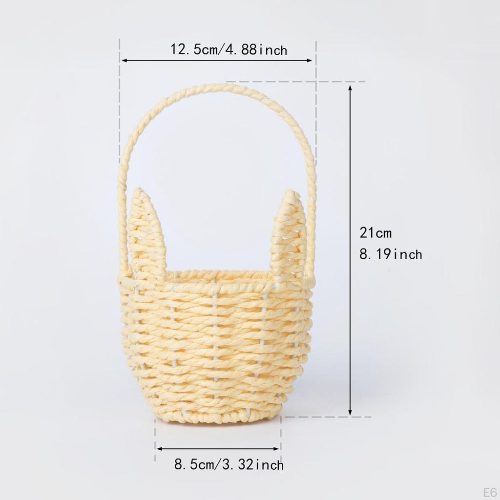 Корзина кролика для Пасхи и использования в качестве цветочницы, хранение событий Главная