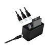 LogiLink 8-портовая док-станция USB 3.2 Gen1 Черная 5 Гбит/с Картридеры