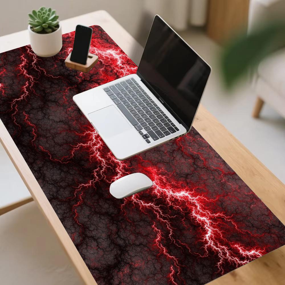 Powerful red glow Mouse pad Mouse Carpet Office Table Mat Mouse Pads Playmat Pc Decor Writing Mat For Laptop Desktop Home Work