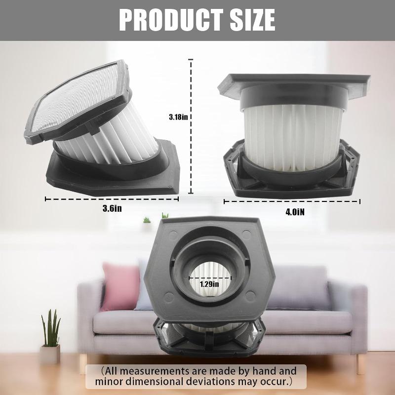 For Ryobi Vacuum Filter 2 HEPA Replacement Filters and 1 brush for RYOBI 18V ONE+ Compact Stick Vacuum P724/P724B (Replaces 206700006)
