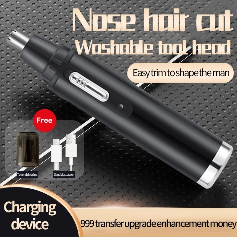 Non-Toxic Electric Nose Hair Clipper Rechargeable Multi Kinetic Shaving Two In One Unisex Fully Automatic Washable Shaving Nose Trimmer